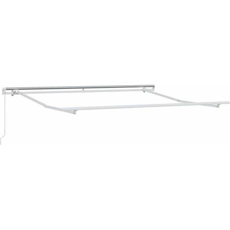 Cadre d'auvent - FAFEICY - 143045 - Blanc mat - Aluminium - Rétractable 3,5x2,5 m (1/5)