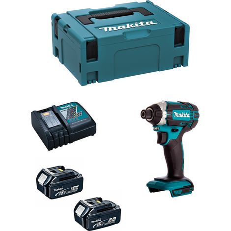 Atornillador de Impacto MAKITA DTD152RTJ (2 x 5,0 Ah + DC18RC + MAKPAC 2) (1/5)