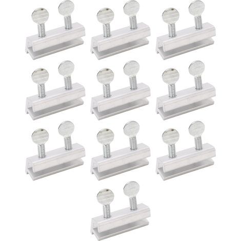Lot de 10 Verrous de sécurité pour Fenêtre Coulissante, Kit de sécurité Réglable pour la Maison et le Bureau