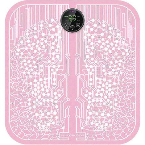 Tapis Ryoku EMS pour soulager la douleur et détendre les pieds grâce à un massage par points d'acupression (Version améliorée en rose, sans télécommande) (1/5)