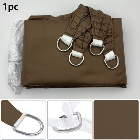 Auvent d'extérieur en tissu Oxford polyester, facile à installer, de forme carrée (3 x 4 mètres). (1/5)