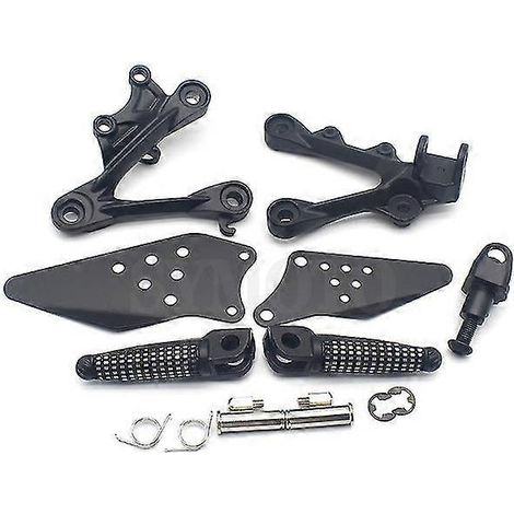 Motorrad-Fußrasten vorne für Kawasaki ZX6R ZX6R ZX 6R ZX636 (2009–2014) – Mattschwarz (1/5)