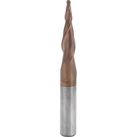 Fräser R0.75x20xD6x50 Kegelkugelkopf aus Wolframstahl mit Beschichtung für Schaftfräser