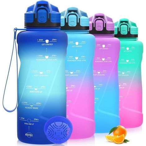 Trinkflasche Kinder Auslaufsicher BPAfrei 67oz-dbluelblue 2000 ml (1/5)