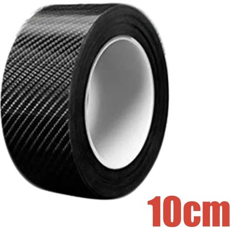 Bande adhésive de protection en fibre de carbone (5 m x 10 cm) pour pare-chocs et seuils de porte de voiture - Protection anti-marchepieds - Décoration 3D (1/3)