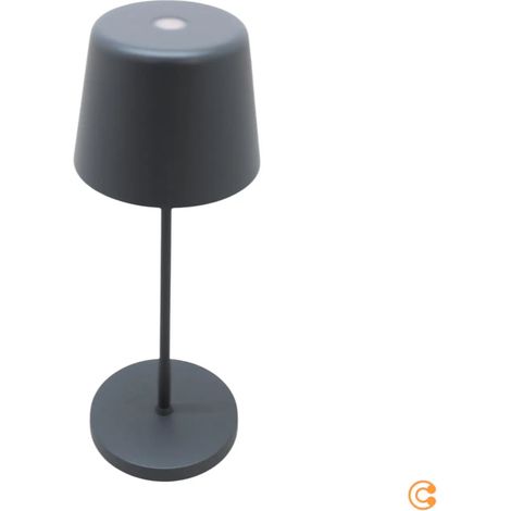 [NEUWERTIG] B-Ware Deko Light Akku Tischlampe Akkuleuchte Led Canis Mini Warmweiß Grau