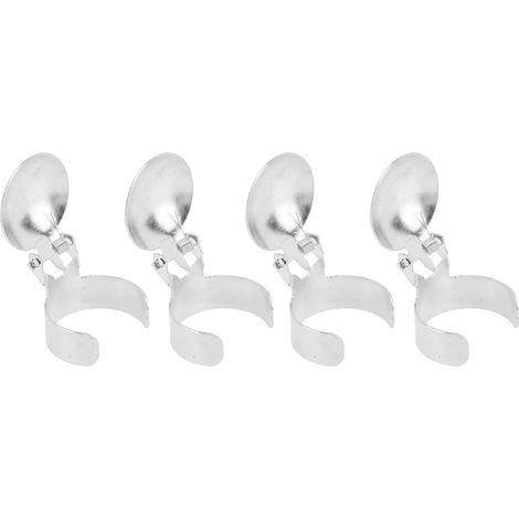 4-teiliges automatisches Kerzenlöscher-Set aus Edelstahl, Dochtlöscherring, silbernes Zubehör für Kerzenliebhaber (1/5)