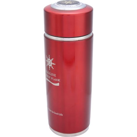 Bouteille d'eau alcaline portable en acier inoxydable Nano Balance Bio Energy Lonizer (rouge) (1/5)