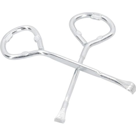 Abrelatas de pintura, herramienta portátil de apertura de botellas de acero de aleación para cubo de barniz de 5L, 2 uds. (1/5)