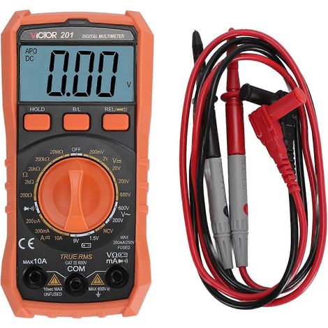 Digitales Multimeter mit multifunktionalem HD-LCD-Display, Spannungs-, Strom- und Widerstandsmessgerät für die Energiewirtschaft (1/4)