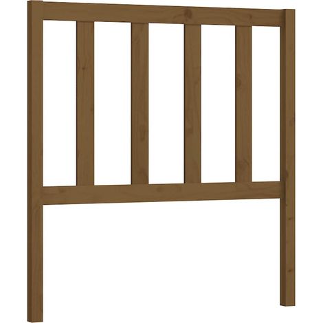 Maison Exclusive - Kopfteil Honigbraun 106x4x100 cm Massivholz Ki