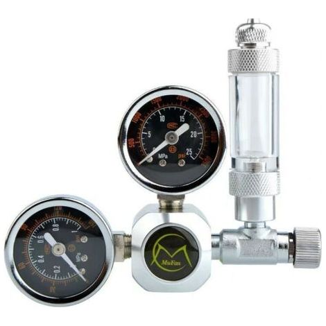 Réducteur de pression CO2, régulateur de pression pour aquarium, aquarium avec compteur de bulles d'air (1/4)