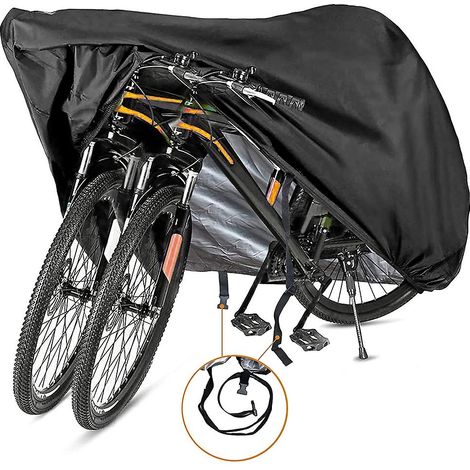 Housse de vélo (1 pièce) pour 2 ou 3 vélos - Housse imperméable pour l'extérieur - Matériau Ripstop 210D offrant une protection constante pour tous types de vélos-AquaForge (1/4)