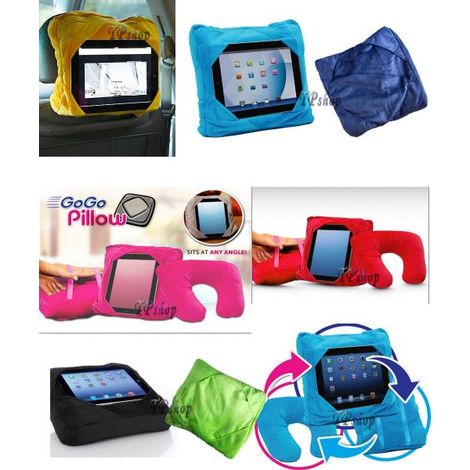 SUPPORTO AUTO CASA TABLET POGGIATESTA 3 IN 1 GOGO PILLOW 3 IN 1 CUSCINO