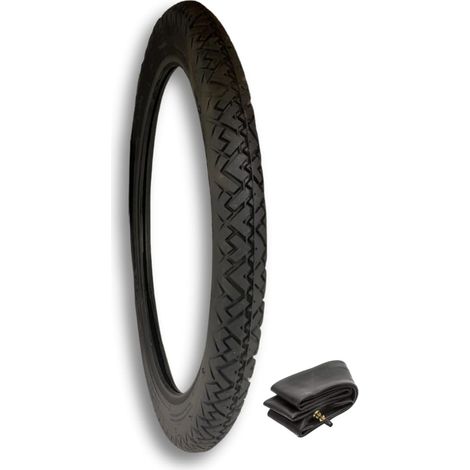 COPERTONE 2 1/4-17 COMPATIBILE CON PIAGGIO CIAO VINTAGE RUOTA PNEUMATICO GOMMA + CAMERA D'ARIA TR4 MOTO (1/5)