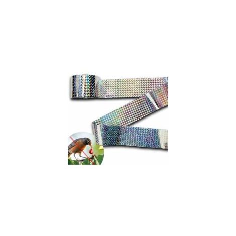 QORVA
-Bande Repulsif  Anti Pigeon Effaroucheur d'oiseaux Double Face Anti Oiseaux Bande Anti-Oiseaux Holographique Brillant pour Effrayer Les Oiseaux Effaroucheur d' Oiseaux 4.8cm110m,de