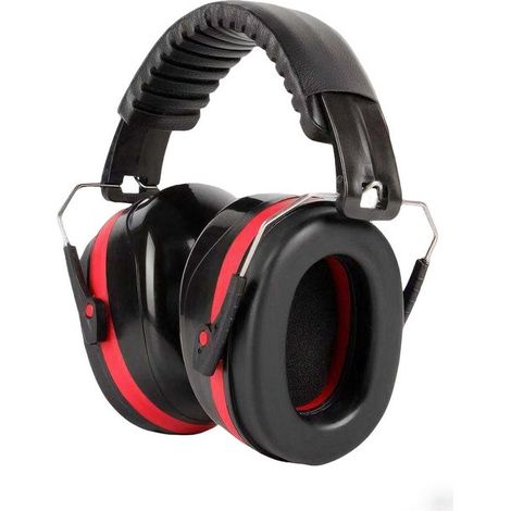 Protection auditive, bouchons d'oreille, casque antibruit 32 dB avec arceau réglable, idéal pour le tir, la construction, le travail du bois et l'industrie.