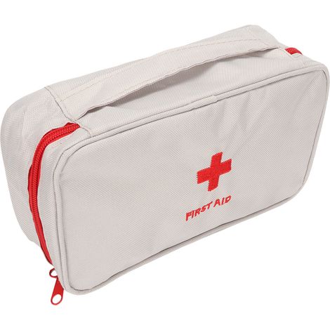 Trousse de premiers secours vide, étanche, grande capacité, grise, pour activités de plein air (1/5)