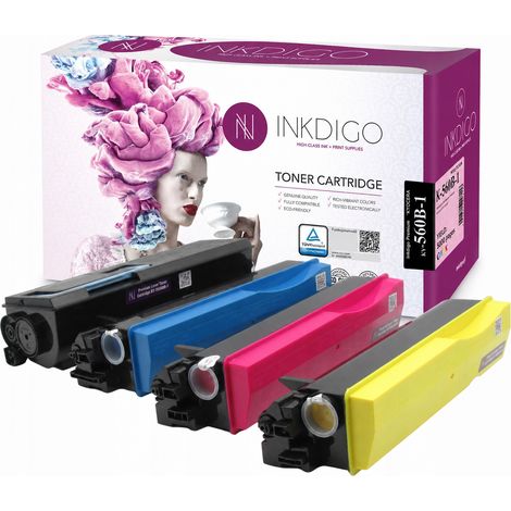 Tóner Inkdigo TK560 compatible con Kyocera ecosys P6030cdn FS-C5300DN, certificado por TÜV. (1/5)