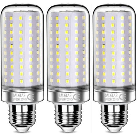 26W LED Bulbs, 200W Incandescent Bulb Equivalent, 3000Lm, 6000K Cool White, E27 Edison Screw Bulbs, 3 Pack [Energy Class E]