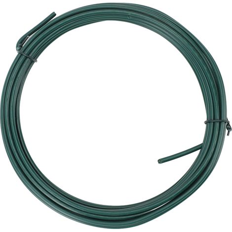 1 rouleau fil fer plantes 3 mm 800 ligatures twist 20 agrafes tuteurs flexibles découpables jardin fleurs légumes 6m/19,7ft (1/5)
