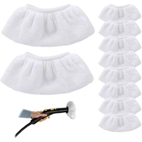 Lot de 30 chiffons de nettoyage en microfibre, housse de rechange pour nettoyeurs vapeur portables, accessoires compatibles avec les nettoyeurs vapeur Kärcher SC1 SC2 SC3 SC4 SC5 SV7. (1/4)