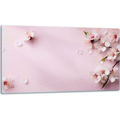 Tagliere della lastra di vetro 52x30 fiori (1/5)