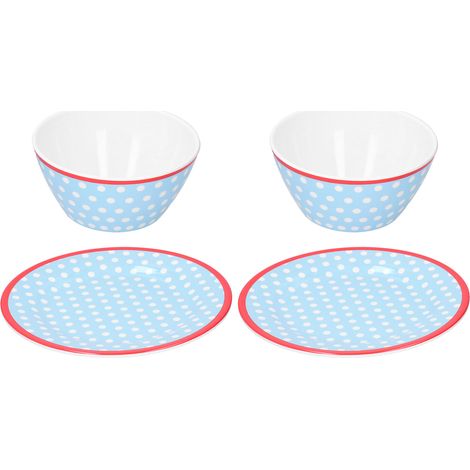 Ensemble de 4 Bols à Salade et Fruits pour Table - Vaisselle pour Maison et Restaurant