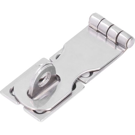 Verrou à cadenas en acier inoxydable 316, loqueteau pliable pour porte marine, fermoir robuste avec gâche, quincaillerie bateau, 1 pièce (1/5)