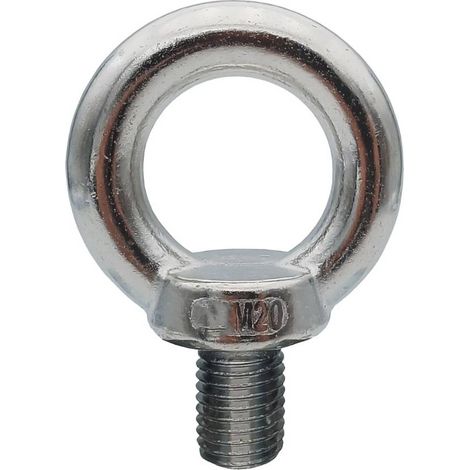 5 Vis à Anneau D. int 40 mm x D. ext 72 mm x M20 mm - DIN 580 - Inox A2 - D-Work