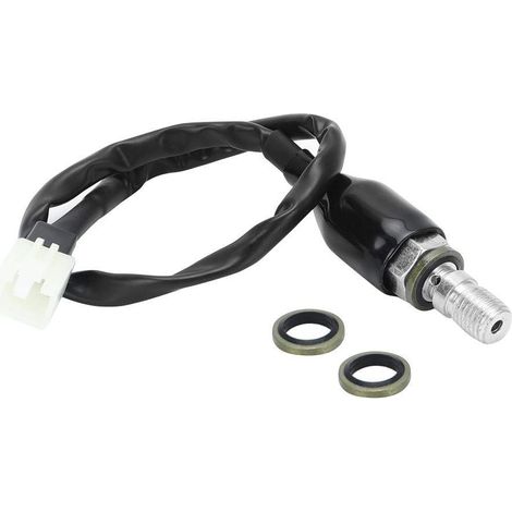 Interrupteur de frein hydraulique, M10x1.25 Tuyau à huile moto universel Pompe hydraulique renforcée Interrupteur de témoin de pression de freinage arrière (type A) (1/5)