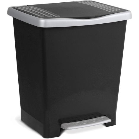 CUBO CON PEDAL MILENIUM 23L NEGRO (1/3)