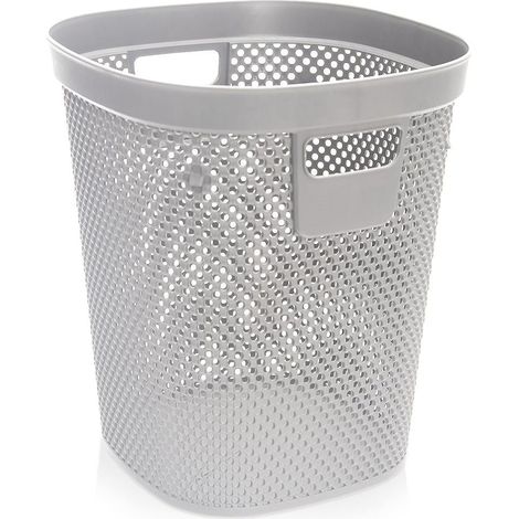 Papelera de oficina gris de 12,5 l (1/5)