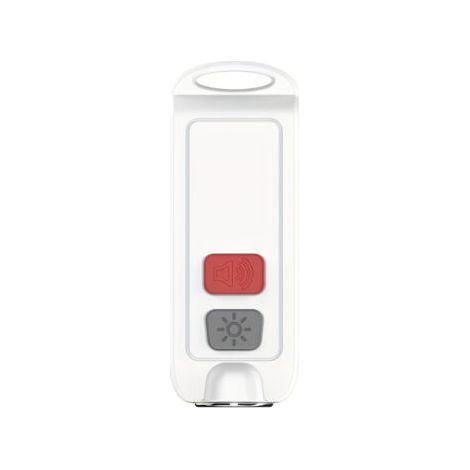 Sirène d'alarme personnelle étanche 130 dB rechargeable par USB avec voyant LED clignotant et porte-clés d'alarme d'urgence - Verte (1/5)