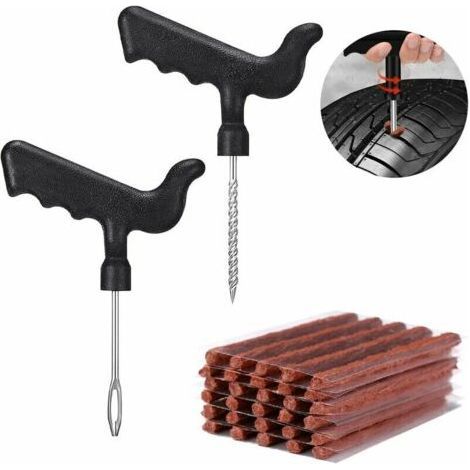 32 Pieces Tire Repair Kit, Repair Kit with Tire Bits, Tire Repair Kit for Car Tire Puncture (1/5)