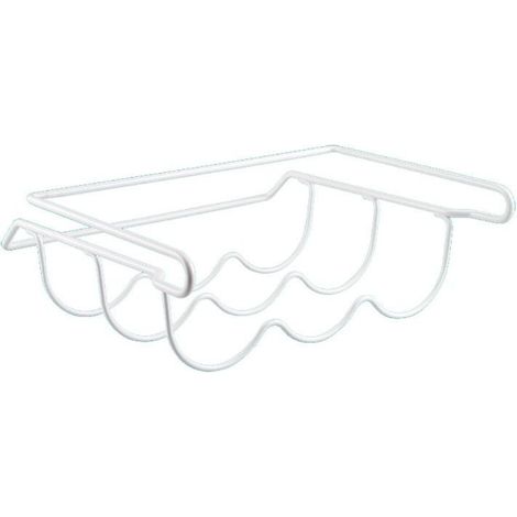 Panier de rangement sous le bureau, paniers en fil de rembourrage en fer pour cuisine – paniers de rangement en métal, support de rangement pour bière et vin, étagères pour réfrigérateur, blanc