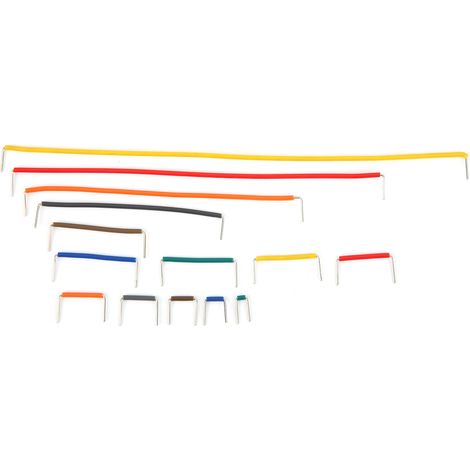 140 fils de connexion pour plaque d'essai, 14 longueurs assorties, avec boîte de rangement en plastique (1/5)