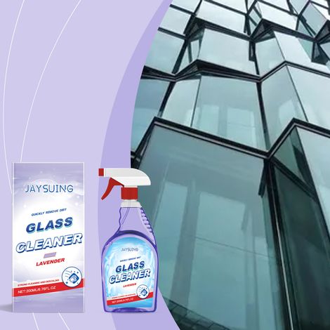 Glasreiniger (Lavendelduft), täglicher Haushaltsreiniger für Staub, Schmutz und Fettflecken – 200 ml -- DTEKGAZ (1/5)