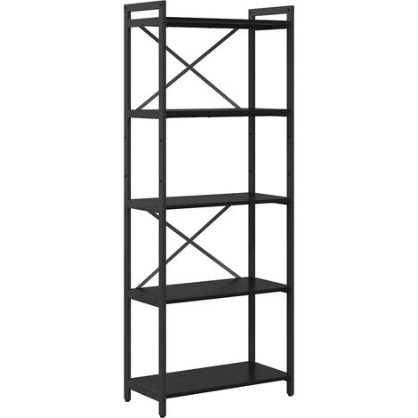 Bücherregal Schwarz Eichen-Optik 60 x 30 x 153 cm Holzwerkstoff vidaXL (1/5)