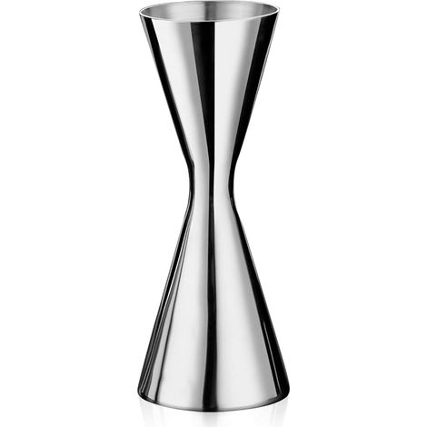 Jigger à cocktail japonais double, acier inoxydable 304, mesures internes 30/45 ml. (1/5)