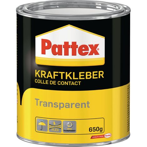 Pattex Colla contact trasparente 650 g, adesivo multifunzionale