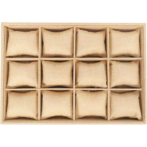 Plateau à bijoux empilable à 18 compartiments (1/5)