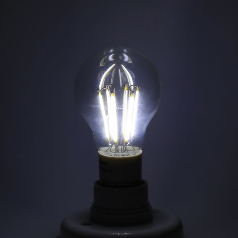Ampoule LED à filament COB E27 12V, éclairage à 360°, non dimmable, neuve (6W blanc froid) (1/5)