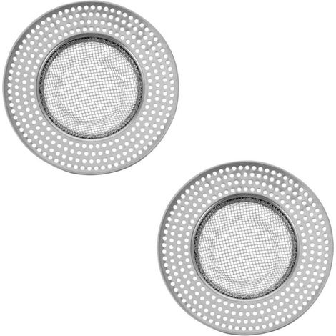 Crépine de douche 9 cm en acier inoxydable avec filtre en (1/5)