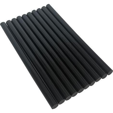 200x11mm Bâtons de Colle Chaude Noir pour Pistolet à Colle Chaude - 10 Pièces (1/5)