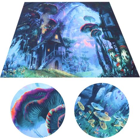 Tenture Murale Forêt - Couverture de Plage Décorative pour Salon et Chambre 200x150 cm (1/5)