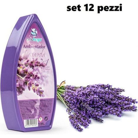 Lot De 12 Déodorants Gel Parfum D'ambiance Absorbeurs D'odeurs Parfum Lavande