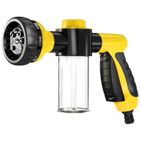 Green Mobility-Pistolet à eau multifonction haute pression  pour lavage de voiture à mousse, distributeur de savon et de shampoing pour le lavage des animaux et buse de pulvérisation pour tuyau d'arro (1/4)