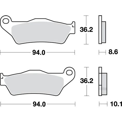 Pastiglie freno TRW MCB707