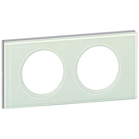 Legrand Pannello Céliane 2 posti in vetro neutro moderno